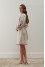 Embroidered dress "Yavorina" milky color