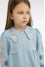 Embroidered dress for girls "Orysya" blue