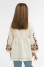 Embroidered dress for girls "Carolina" milky color