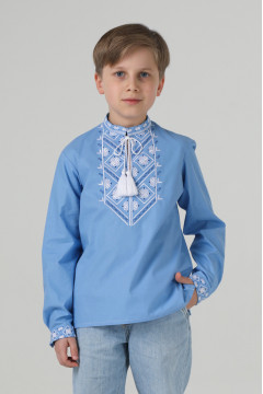 Вишиванка для хлопчика «Осип» блакитного кольору