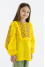 Вишиванка для дівчинки «Соля» жовтого кольору