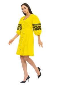 Платье «Лэя» лимонного цвета