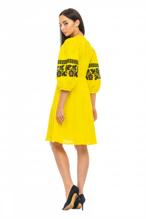 Платье «Лэя» лимонного цвета