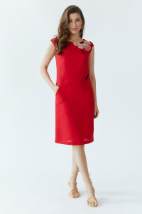 Сукня «Східна квітка» червоного кольору
