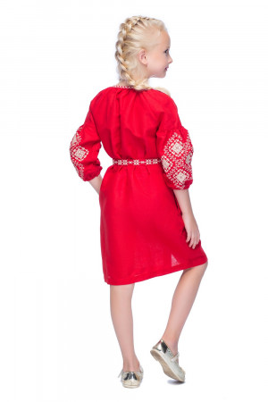 Сукня для дівчинки «Іванна» червоного кольору