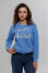 Women's sweatshirt "Winter Tale" blue