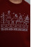 Women's sweatshirt "New Year's" burgundy color