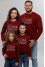 Women's sweatshirt "New Year's" burgundy color