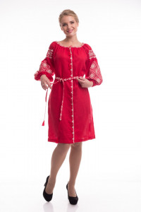 Платье «Иванна» красного цвета