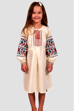 Платье для девочки «Янина» молочного цвета