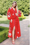 Dress "Parisian Bouquet" red