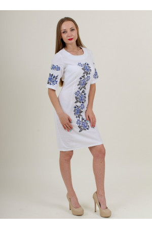 Сукня «Пишна ружа» білого кольору