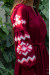 Платье «Христина» вишневого цвета с коралловым