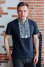 T-shirt "Yarylo" dark blue with white ornament