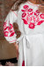 Платье «Виктория» белого цвета с розовым орнаментом