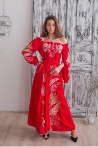 Сукня «Княжна» червоного кольору