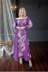 Платье «Княжна» фиолетового цвета