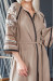 Платье «Еремия» коричневого цвета с коричневым орнаментом
