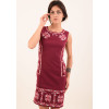 Burgundy dress 