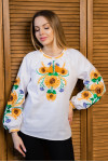 Embroidery "Harvest of the Sun" white