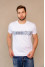 T-shirt "Petros" white with gray ornament