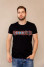 T-shirt "Petros" black with red ornament