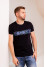 T-shirt "Petros" black with blue ornament