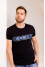T-shirt "Petros" black with blue ornament