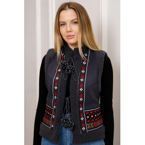 Жилетка «Аршиця» сірого кольору