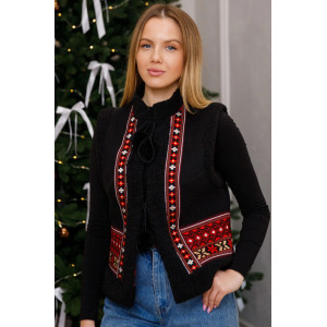 Жилетка «Аршиця» чорного кольору