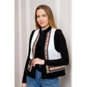 Жилетка «Аршиця» білого кольору