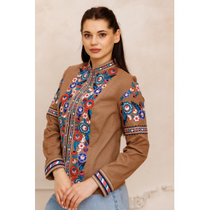 Піджак «Весняний розквіт» кольору капучіно