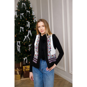 Жилетка «Віринея» білого кольору