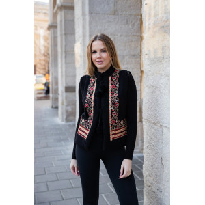 Жилетка «Віринея» чорного кольору