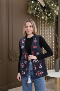 Жилетка «Берестянка» сірого кольору