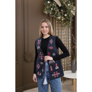 Жилетка «Берестянка» серого цвета