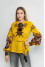 Вышиванка «Карпатська» горчичного цвета