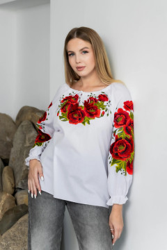 Вишиванка «Руженя» білого кольору