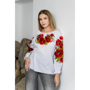Вишиванка «Руженя» білого кольору