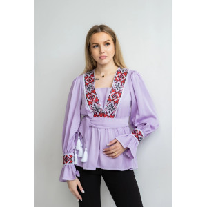 Вишиванка «Офелія» лавандового кольору