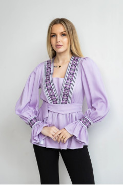 Вишиванка «Мерелін» лавандового кольору
