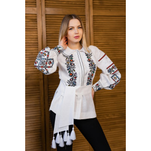 Вышиванка «Милорада» белого цвета