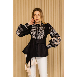 Вишиванка «Чічка» чорного кольору