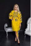 Вышитое платье «Меланія» желтого цвета
