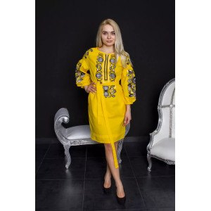 Вишита сукня «Меланія» жовтого кольору