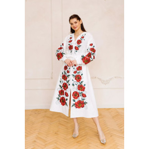 Вишита сукня «Харизма» білого кольору