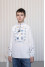 Embroidered shirt for boy "Zhyvoslav" milky color