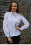 Блуза «Мережка» білого кольору