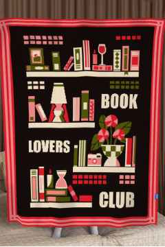 Плед «Мрія книголюба» чорного кольору, 130х170 см