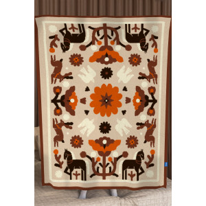 Плед «Гармонія природи» бежевого кольору, 130х170 см